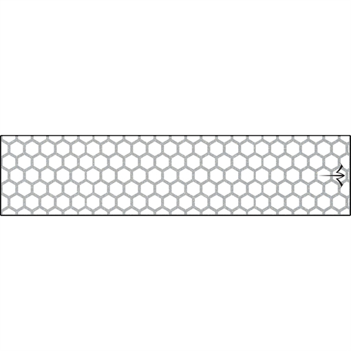 Picture of White Water Archery White Water Archery Reflective Arrow Wraps Honeycomb White 5 in. x 1.125 in. 15 pk. WWA1103/WH