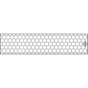 Picture of White Water Archery White Water Archery Reflective Arrow Wraps Honeycomb White 5 in. x 1.125 in. 15 pk. WWA1103/WH