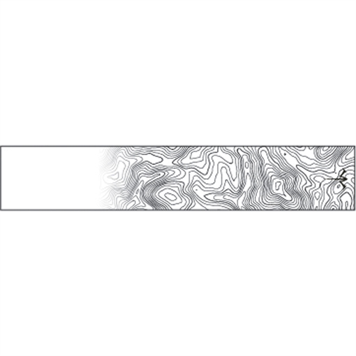 Picture of White Water Archery White Water Archery Thin Line Topo Wraps White Fade 5 in. x 1.125 in. 15 pk. WWA1291/ST