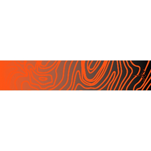 Picture of White Water Archery White Water Archery Topo Fade Arrow Wraps Orange 5 in. x 1.125 in. 15 pk. WWA1140/OR