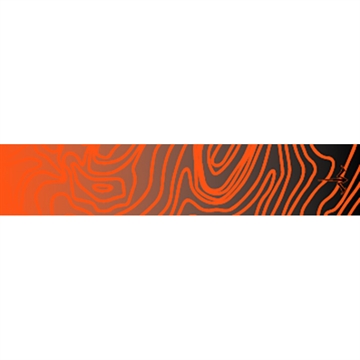 Picture of White Water Archery White Water Archery Topo Fade Arrow Wraps Orange 5 in. x 1.125 in. 15 pk. WWA1140/OR