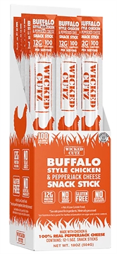 Picture of Wicked Cutz WCCS12BC Buffalo Style Chicken & Cheese Sticks 12 Pack