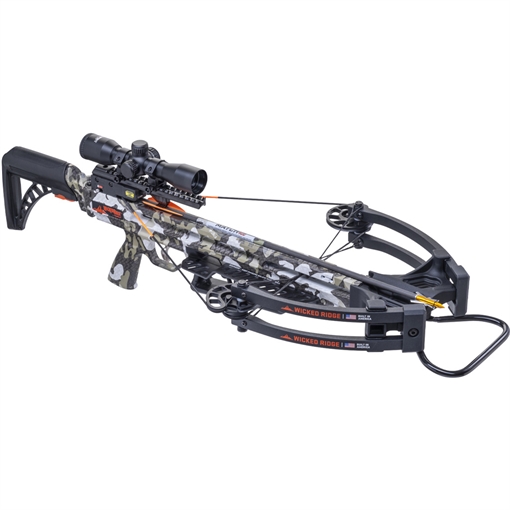 Picture of Wicked Ridge Warrior 400 Crossbow Package Rope Sled ProView 400 Scope Peak XT Camo WR260154555 788244019469