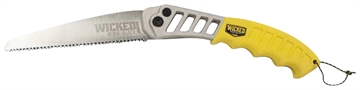 Picture of Wicked Tree Gear Tough Utility Folding Saw 7" High Carbon Steel Blade/Yellow Overmold Aluminum Handle WTG007