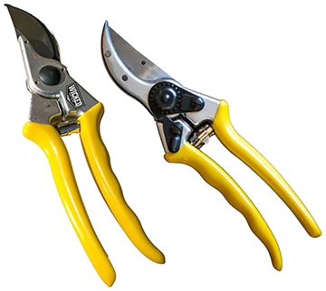 Picture of Wicked Tree Gear Hand Pruner Aluminum/Yellow Handle WTG017