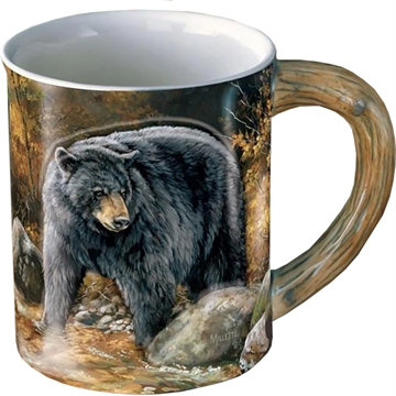Picture of Wild Wings Wild Wings Sculpted Mug Autumn Streamside Bear 8955712275 646749810106