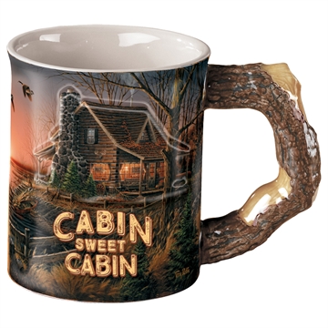 Picture of Wild Wings Wild Wings Sculpted Mug Cabin Sweet Cabin 8955711620 646749809056