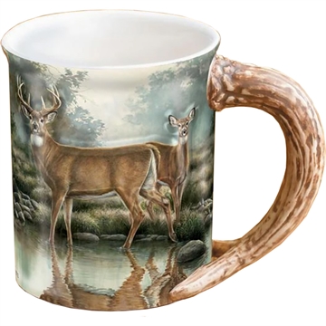 Picture of Wild Wings Wild Wings Sculpted Mug Tranquil Waters Whitetail Deer 8955712365 646749810076