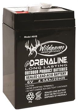 Picture of Wildgame Innovations Edrenaline Rechargeable Battery Black 6.0 Volts 4.5 mAh WGIWGIBT0013