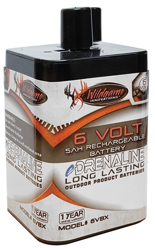 Picture of Wildgame Innovations Spring Style Rechargeable Battery Black/Tan 6.0 Volts 5 mAh WGIWGIBT0014