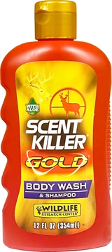Picture of Wildlife Research Scent Killer Gold Body Wash/Shampoo Odor Eliminator 12 oz Bottle 1240