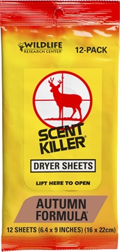 Picture of Wildlife Research Scent Killer Odor Eliminator Autumn Scent Dryer Sheet 12 580