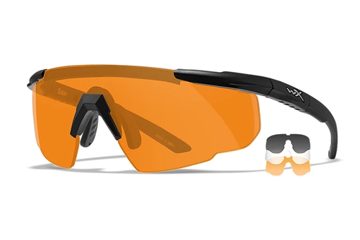 Picture of Wiley X Saber Advanced Smoke Gray/Clear/Light Rust Lens Polycarbonate Matte Black Frame 308