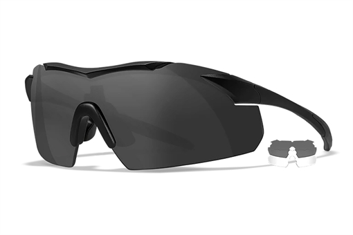 Picture of Wiley X Vapor Smoke Gray/Clear Lens Polycarbonate Matte Black Frame 3501