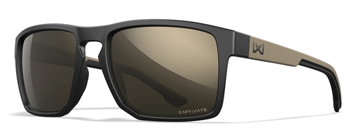 Picture of Wiley X AC6FND04 Founder  Tungsten Mirror Lens Polycarbonate Matte Black w/ Tan Frame Frame 712316091039