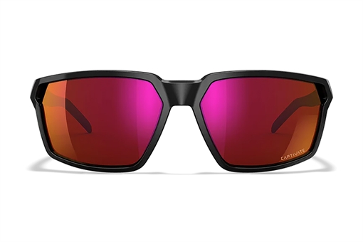 Picture of Wiley X Sierra M/L Red Mirror Lens Polycarbonate Gloss Black Frame AC6SRA06