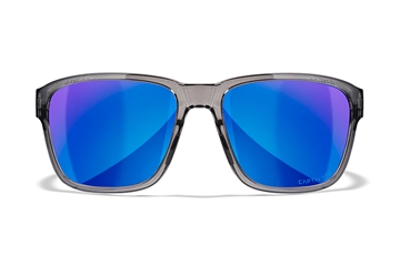 Picture of Wiley X Trek M/L Blue Mirror Lens Polycarbonate Gloss Crystal Dark Gray Frame AC6TRK09