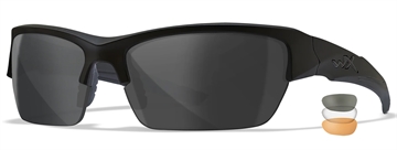 Picture of Wiley X CHVAL06 Valor  Smoke Gray/Clear/Light Rust Lens Polycarbonate Matte Black Frame 712316011051