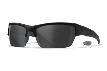 Picture of Wiley X Valor Medium Smoke Gray/Clear Lens Polycarbonate Matte Black Frame CHVAL07