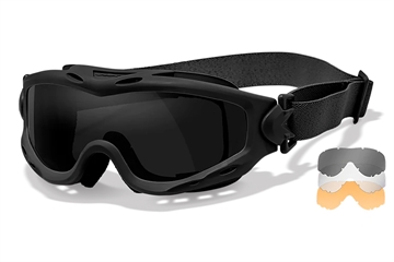 Picture of Wiley X Spear Goggles Smoke Gray/Clear/Light Rust Lens Matte Black Frame SP293B