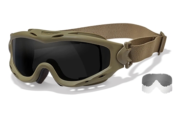 Picture of Wiley X Spear Goggles Smoke Gray Lens Polycarbonate Tan Frame SP29T