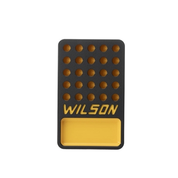 Picture of L.E. Wilson, Inc. .506'' 25-ROUND RELOADING TRAY W/CUP BLACK & YELLOW W25-PBY506