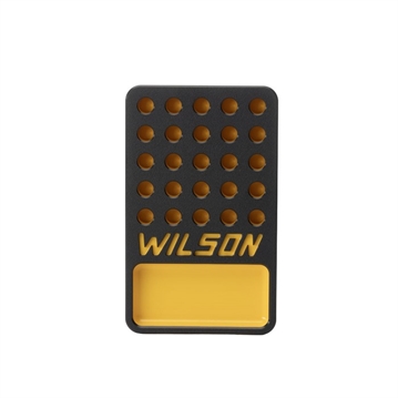 Picture of L.E. Wilson, Inc. .473'' 25-ROUND RELOADING TRAY W/CUP BLACK & YELLOW W25-PBY12