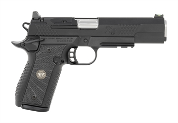 Picture of Wilson Combat 2EDCXLPR9AOR EDC X9 2.0 9mm Luger 15+1 5" Stainless Fluted Barrel, Black Armor-Tuff Optic Ready Slide, Aluminum Frame, Black G10 Grip, Ambi Safety