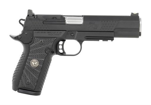 Picture of Wilson Combat 2EDCXLPR9OR EDC X9 2.0 9mm Luger 15+1 5" Stainless Fluted Barrel, Black Armor-Tuff Optic Ready Slide, Aluminum Frame w/Picatinny Rail, Black G10 Grip