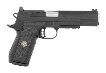 Picture of Wilson Combat 2EDCXLPR9OR EDC X9 2.0 9mm Luger 15+1 5" Stainless Fluted Barrel, Black Armor-Tuff Optic Ready Slide, Aluminum Frame w/Picatinny Rail, Black G10 Grip