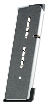 Picture of Wilson Combat 1911 8rd Detachable w/ Lo-Profile Steel Floor Plate 45 ACP Stainless Steel 47DOX