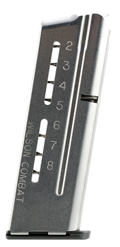Picture of Wilson Combat Magazine, Elite Tactical Magazine, 9MM, 8 Rounds, 1911 Compact, Stainless 500-9C8 5009C8