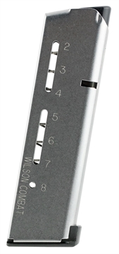 Picture of Wilson Combat ETM 8rd Detachable w/ Lo-Profile Steel Floor Plate 45 ACP Fits Wilson Combat 1911 Elite Tactical Stainless Steel 500C