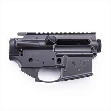 Picture of Wilson Combat AR-15 Receiver Set Lower/Upper Matched Set Forged Closed Triggerguard Black TR-LOWUPP-CTG-ATB