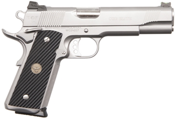 Picture of Wilson Combat CQB Elite Full Size Handgun .45 ACP 8rd Magazines (2) 5" Barrel Stainless Glass Bead Blast Ambidextrous Safety CQBE-FS-45A-SS