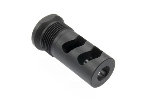 Picture of Wilson Combat Rapid Thread Muzzle Brake, 556 NATO, 1/2X28 Thread Pitch, Melonite Finish, Black, Includes Shims & O-Ring SP-RTMBFB-556 SPRTMBFB556