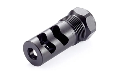 Picture of Wilson Combat Rapid Thread Muzzle Brake, 9MM/350 Legend, 5/8X24 Thread Pitch, Melonite Finish, Black, Includes Shims & O-Ring SP-RTMB-5-8X24-9MM SP-RTMB-5/8-24-9MM