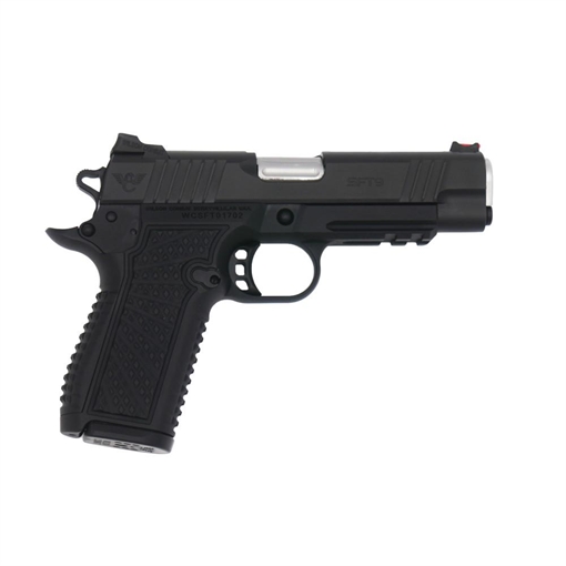 Picture of Wilson Combat SFT9 Double-Stack Commander Handgun 9mm Luger 15rd Magazines (2) 4.25" Barrel Black Lightrail Frame SFT9-CMR42 SFT9CMR42