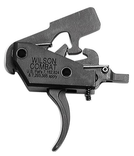 Picture of Wilson Combat Tactical Trigger Unit Two-Stage Two-Stage Curved Trigger with 4-4.50 lbs Draw Weight for AR-15 TRTTUM2