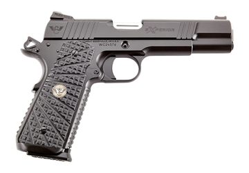 Picture of Wilson Combat XPFS45 eXperior Government 45 ACP 8+1 5" Stainless Match Grade Barrel, Black Armor-Tuff Carbon Steel Serrated Slide & Frame w/Beavertail, Black G10 TRAK Grip