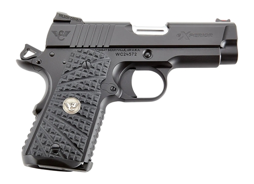 Picture of Wilson Combat XPSC9 eXperior Sentinel Sub-Compact Frame 9mm Luger 10+1 3.50" Stainless Match Grade Barrel, Black Armor-Tuff Carbon Steel Serrated Slide, Black Armor-Tuff Aluminum Frame w/Beavertail Bl