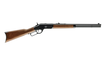 Picture of Winchester Guns Model 1873 Short Rifle 38 Special, 357 Mag 10+1 Cap 20" Brushed Polish Blued Rec/Barrel Satin Oiled Walnut Fixed Straight Grip Stock Right Hand (Full Size) 534200137