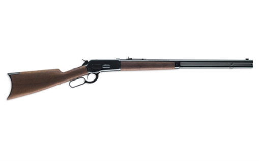 Picture of Winchester Repeating Arms Model 1886 Short Rifle Full Size 45-70 Gov 8+1 24" Brushed Polish Blued Sporter Barrel, Drilled & Tapped Steel Receiver, Grade I Satin Walnut Straight Grip Stock 534175142