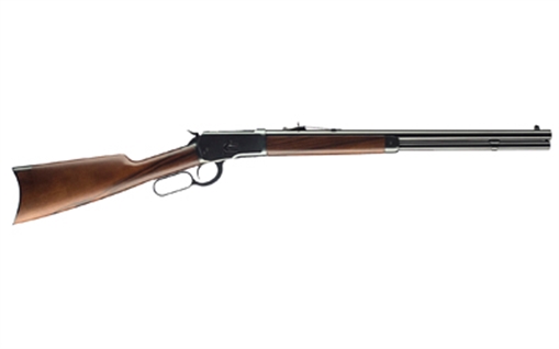 Picture of Winchester Repeating Arms 1892 Winchester Rifle, Short Rifle, Lever Action, 44-40 Winchester, 20" Round Barrel, Gloss Blued Finish, Walnut Furniture, Marbles Front Sight with Buckhorn Rear, 10 Rounds 534162140