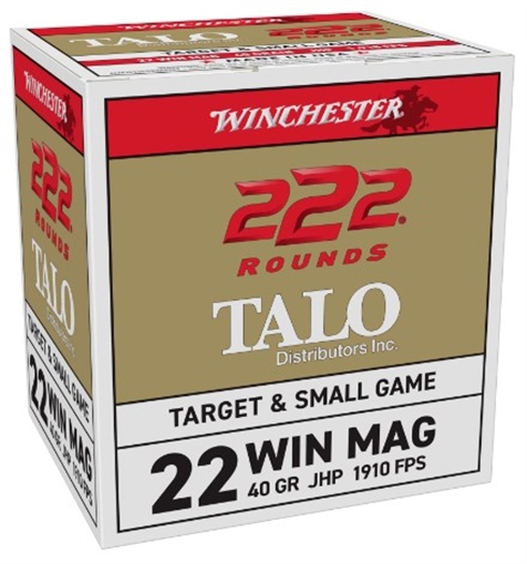 Picture of Winchester Ammunition TALO, Power-Point, 22 WMR, 40Gr, Jacketed Hollow Point, 222, 2220 22WM222TA
