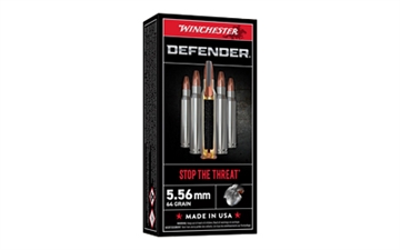 Picture of Winchester Ammo Defender 5.56x45mmNATO 64gr Bonded Solid Base 20 Per Box/10 Case S556PDB