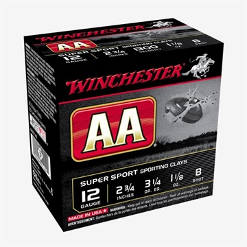 Picture of Winchester Ammo AA Sporting Clay 12Gauge 2.75" 1 1/8oz 8Shot 100 Bx/2 Case *Value Pack AASC128VP