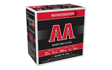 Picture of Winchester Ammunition AA Supersport Sporting Clay, 12 Gauge 2.75", #8, 1 oz, 3 1/2 Dram, 25 Round Box AASCL128