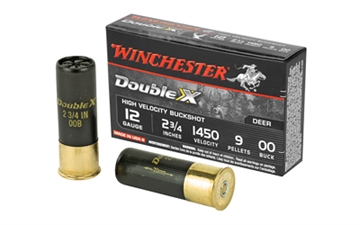 Picture of Winchester Ammo Double X High Velocity 12Gauge 2.75" 9Pellets 00Buck Shot 5 Per Box/50 Case SB1200