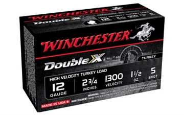 Picture of Winchester Ammunition Double X High Velocity, Turkey, 12 Gauge, 2.75", #5, 1.5 oz., Shotshell, 10 Round Box STH125